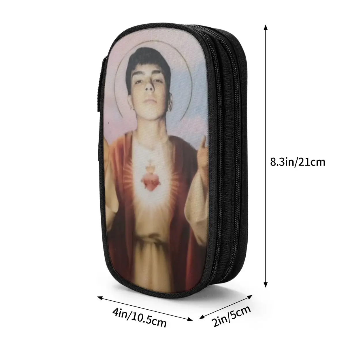 대용량 연필 케이스 Milo J 사무용품 더블 레이어 연필 케이스 여성 메이크업 가방 놀라운 선물