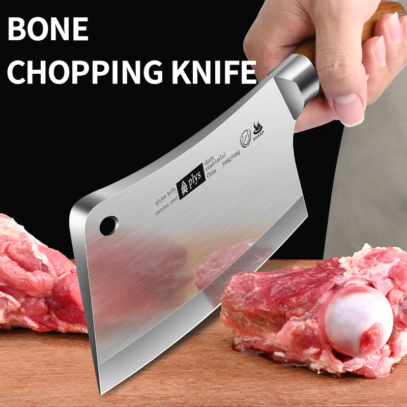 5mmthickstainlesssteelcarvingknifeKitchensolidwoodhandleChef