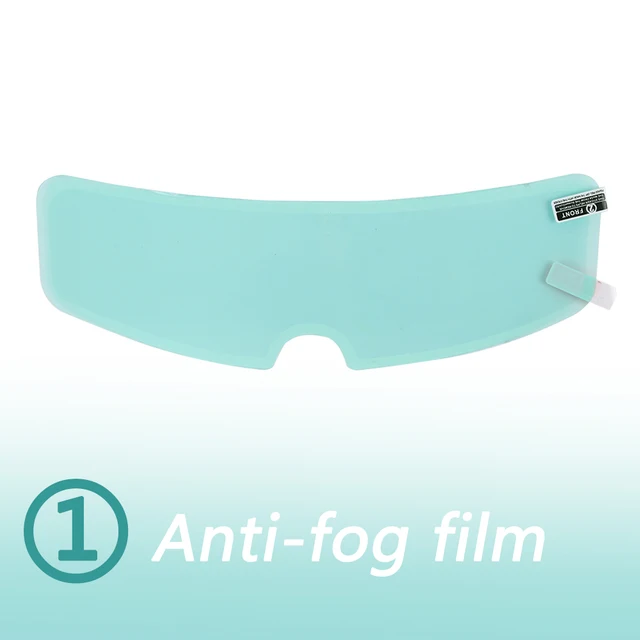 Helmet Clear Anti-Fog Rainproof Film Three Styles Lens Sticker for Motorcycle Safety Driving Nano Coating Helmet Accessories anti-fog film 1