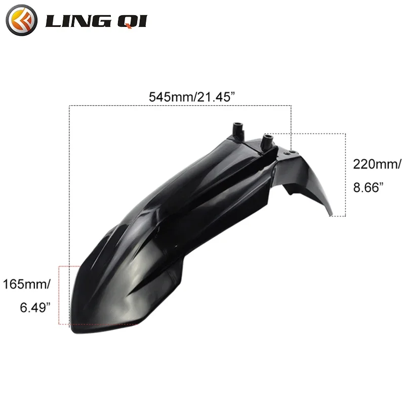 LING QI Motorcycle Front Fender Mudguard Fairing Body Kit For KT65 Motocross Dirt Bike Pit Bike KT 65 Motorcycle Parts