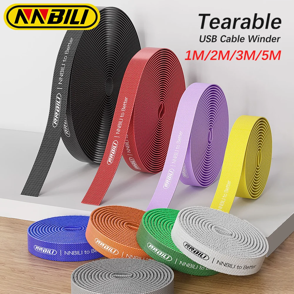 Organizer Wire Winder Ties Earphone Mouse Cord Management USB Charger Cable Protector 1m 3m 5m for Huawei iPhone iPad