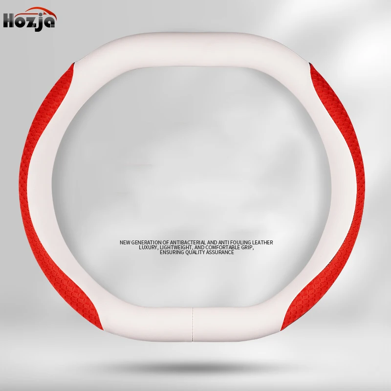 Premium Leather Breathable Non-Slip Steering Wheel Cover - Car Styling Auto Accessory