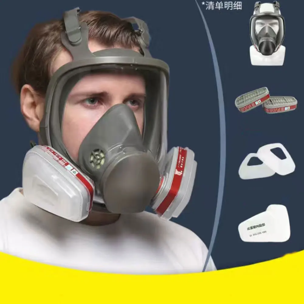 

Protection 3/15/17 In 1 Safety Respirator Gas Mask same For 6800 Gas Mask Painting Spraying Full Face Facepiece Respirato