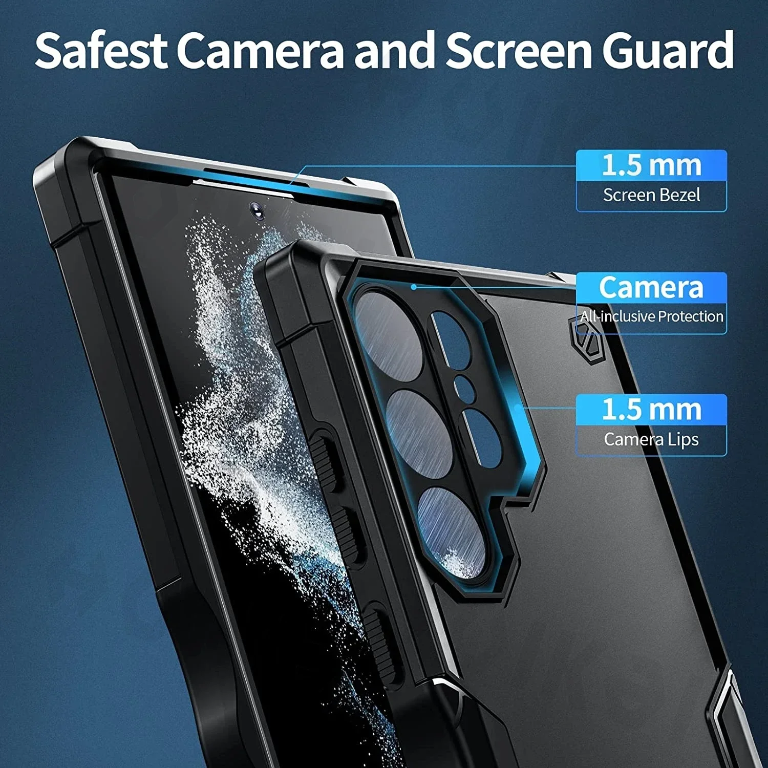 Case For Samsung Galaxy S24 S23 S22 S21 Ultra Plus S20 FE A14 A34 A54 4G 5G  A72 Heavy Rugged Ultra-thin Shockproof Mobile Cover - AliExpress