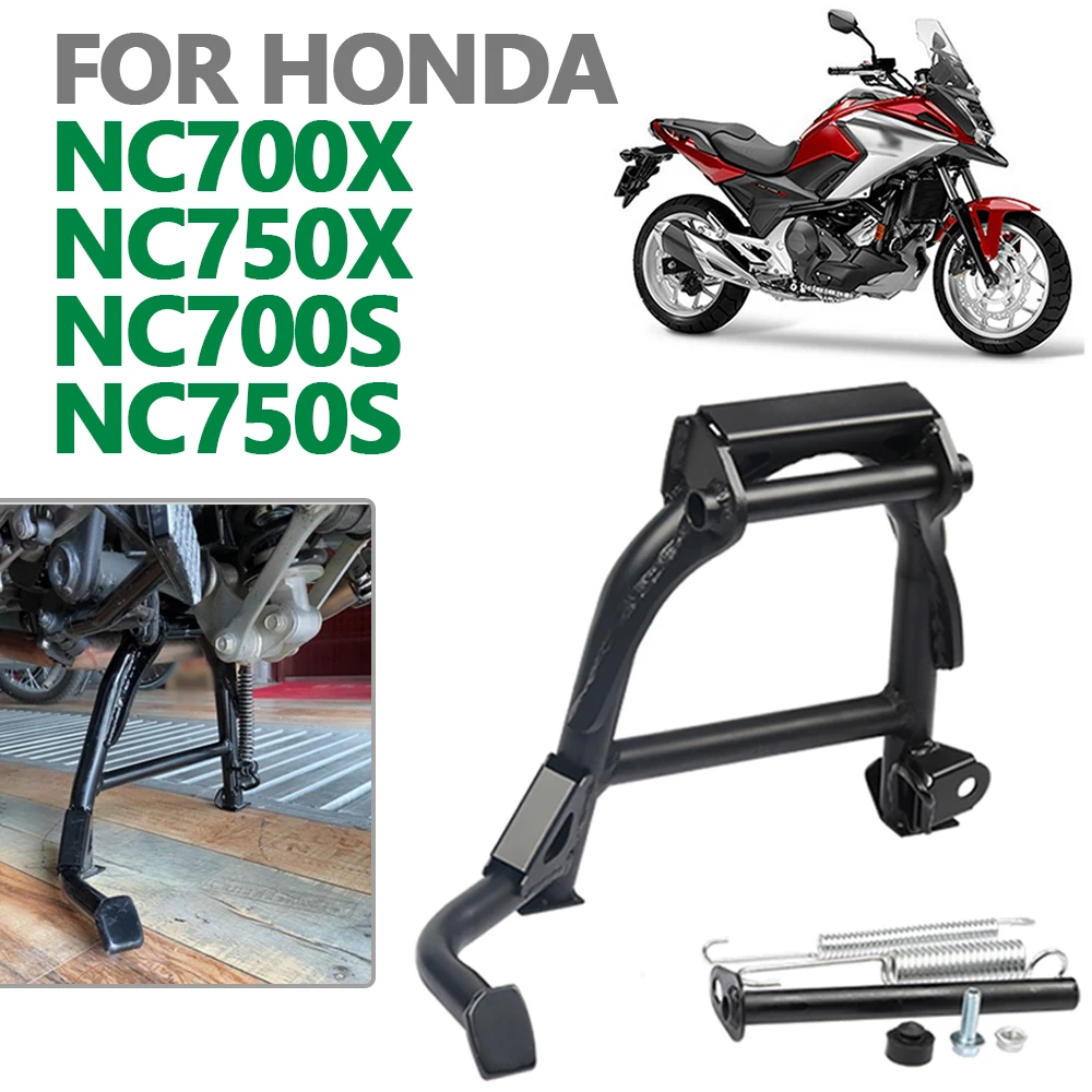 Motorcycle Center Kickstand / Parking Stand For Honda CTX700N & CTX700D - Black Steel