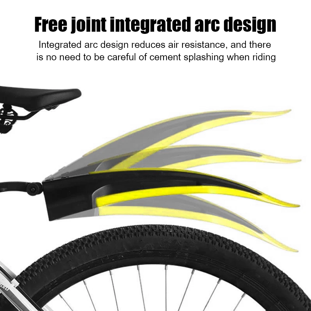 1 Set Bicycle Mudguard Durable Bicycle Fender Adjustable Bike Fender Splash Water Dirt Protection Mountain Bike Front Rear Fend