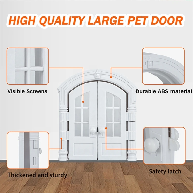 Pet Door for Cats Dogs No Noise