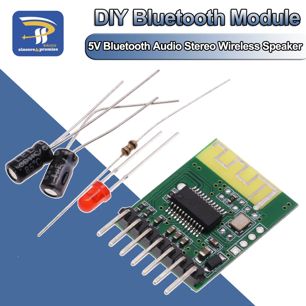 Diy Electronics Kit Bluetooth Audio Stereo Wireless Speaker Receiver Module  Board Audio Power Amplifier Modified 4.0 4.1 4.2 5.0 - Integrated Circuits  - AliExpress