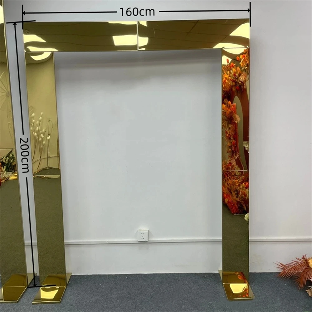 Wedding Backdrop Stainless Steel Background Birthday Party Outdoor Arch Irregular Shape Stand Decoration