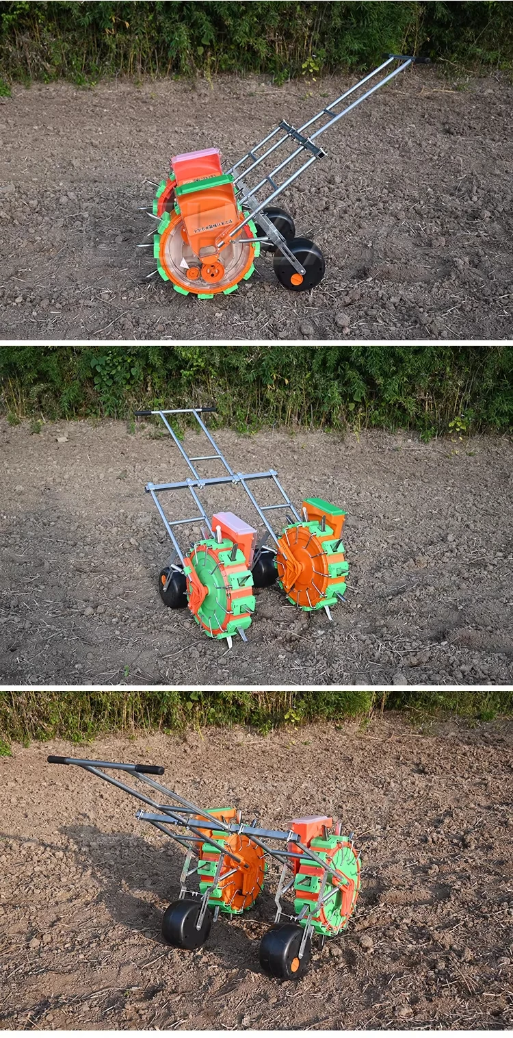 Hand-Pushed Dual-Row Seeder; Peanut, Corn, and Soybean Seeder; Precision Seeder;