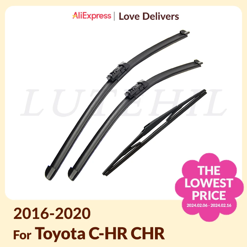 WiperFrontRearWiperBladesSetForToyotaCHRCHR201620172018
