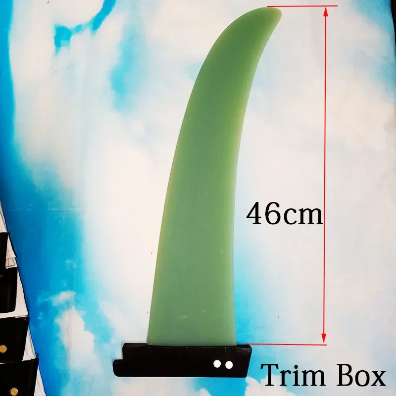 Windsurf Fin Height 46cm for 293 Trim Box Glass Fiber G10 Epoxy Resin Windsurfing Board Wakeboard Accessories Kiteboards Fins