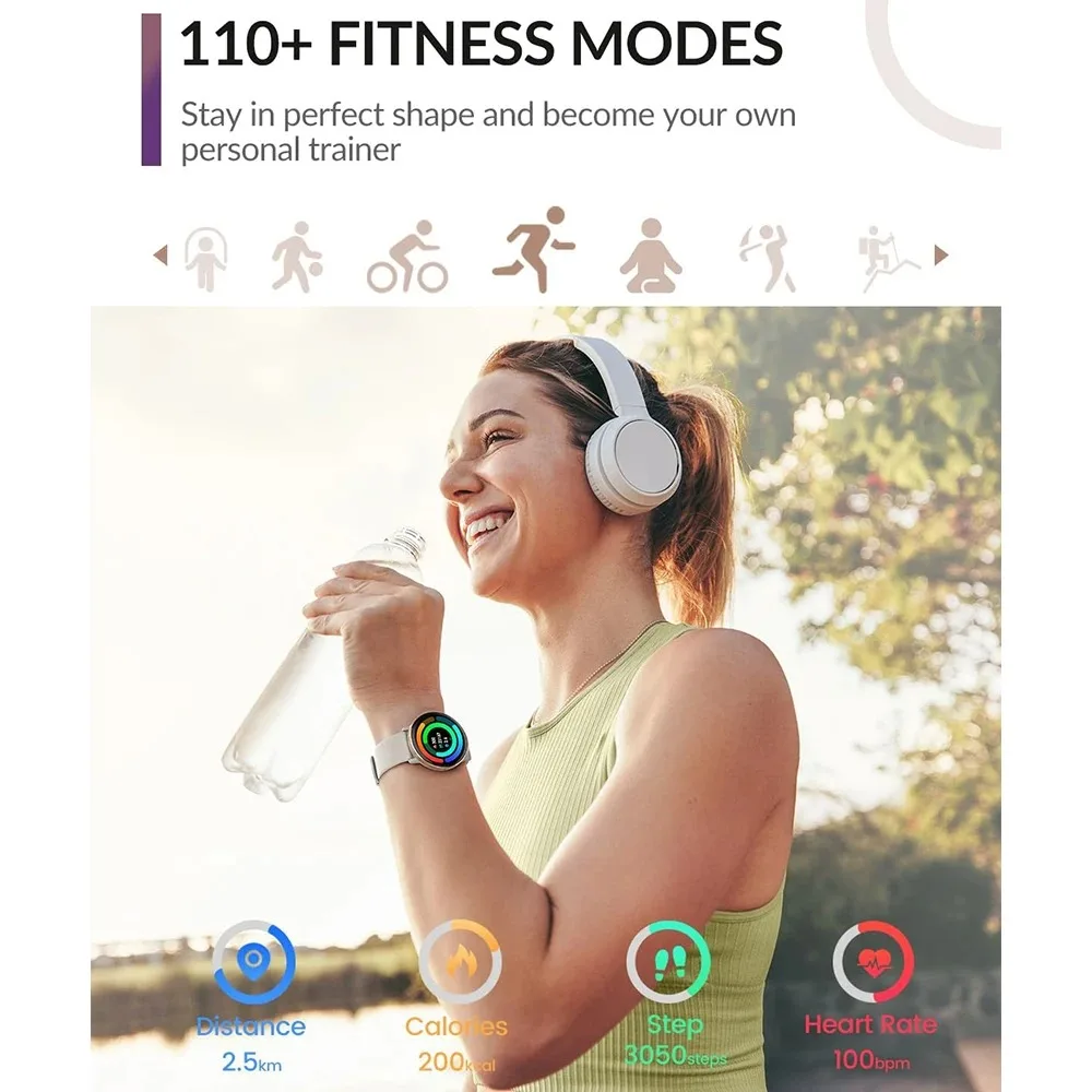 Smart Watch Women Men 1.43 Inch Bluetooth Call Smartwatch IP68 Waterproof Sport Heart Rate SmartWatch Festival Gifts HD smart watch