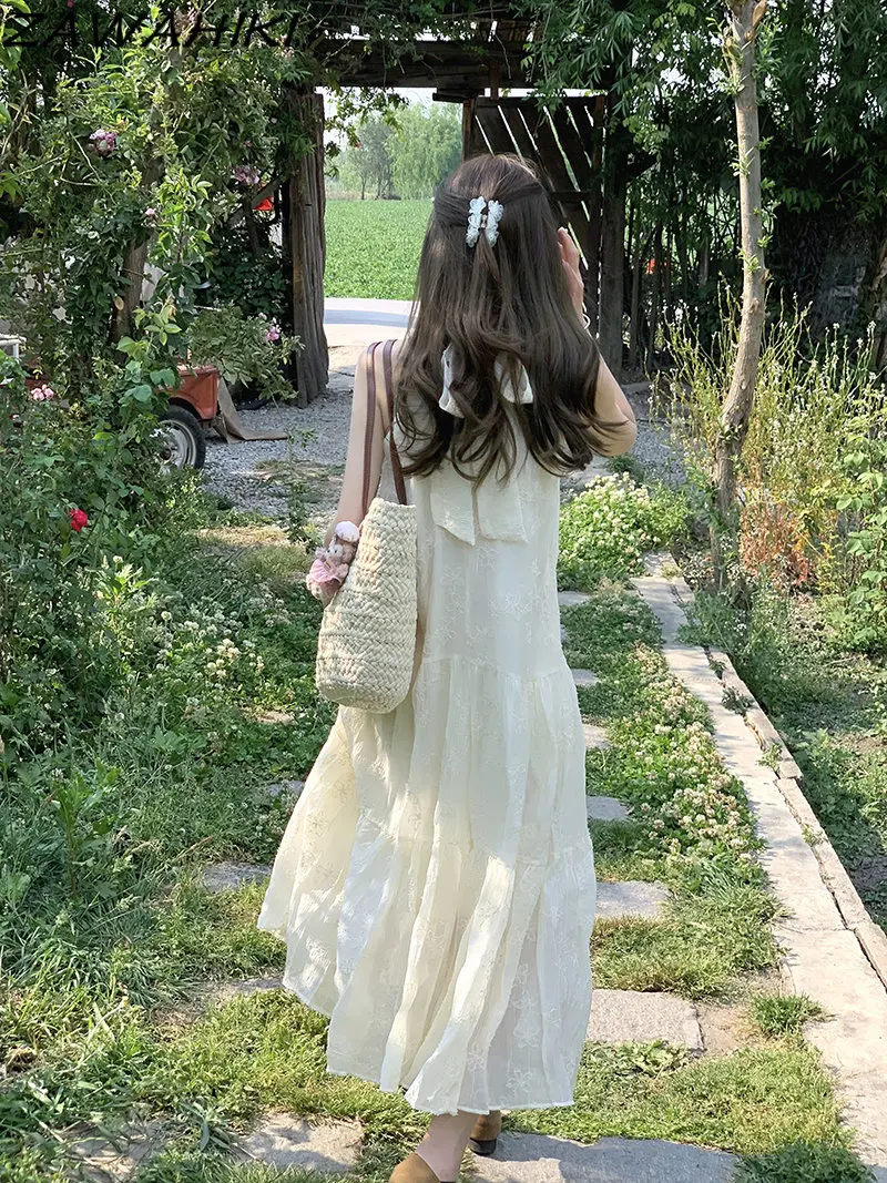 

Женское кружевное платье с открытыми плечами, однотонное элегантное привлекательное длинное платье с оборками и оборками, лето