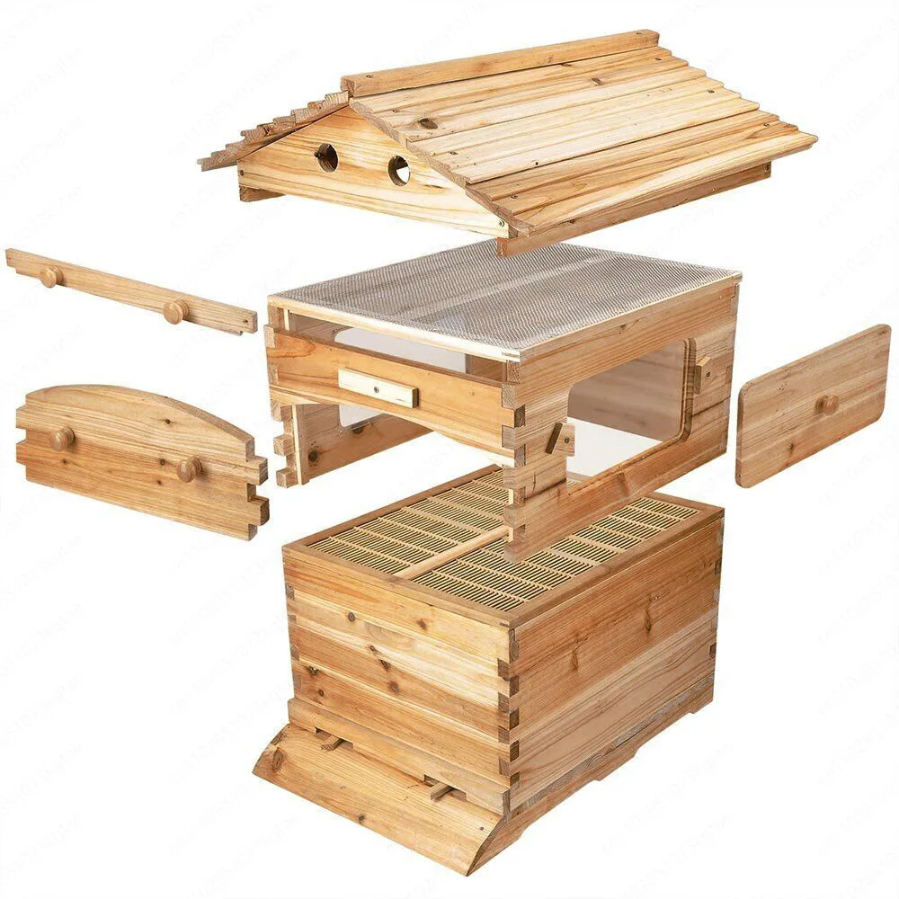 Beehive No Bee Rack New 7 Frames Automatic Traffic Beehive Honey Traffic Automatic