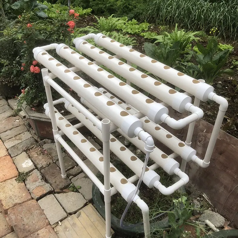 

DIY Home Garden Balcony Vegetable Planter Agricultural Greenhouse Indoor Vertical PVC Pipe NFT Hydroponic Grow System