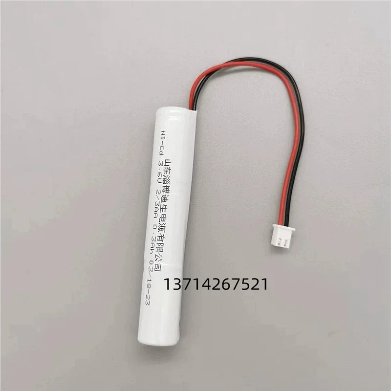 2pcs/lot Ni-Cd 3.6V 2/3AA 0.3Ah Rechargeable Battery Pack For Fire Emergency Light Indicator
