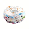 12pcs Waterproof Shower Caps - 100% Waterproof Thickened Single-Layer Head Cover for Women'S Hair Protection 2