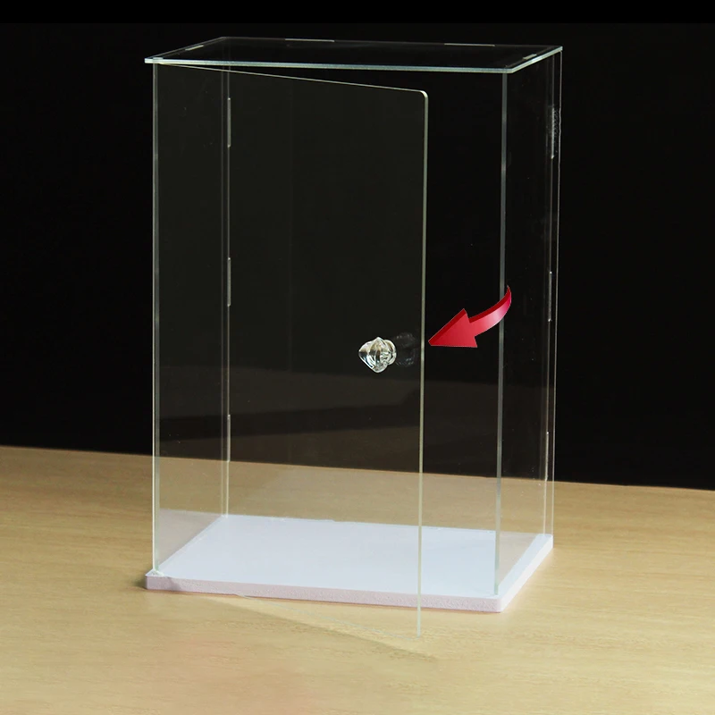 Evron Vitrina Para Coleccionables, Caja De Acrílico Transparente, Estuche De Vidrio Alternativo Para Exhibir Figuras De Acción, Almacenamiento Y Organización Del Hogar, Juguetes (4 X 4 X 4 Pulgadas