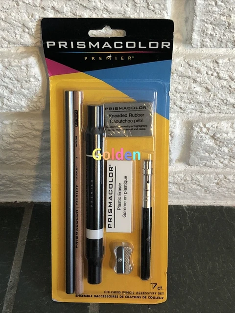 Prismacolor Premier Colored Pencil Accessory Set 7ct,14420 Pc1077 Prismacolor  Eraser Extender For Pencils,portable Sharpener - Wooden Colored Pencils -  AliExpress