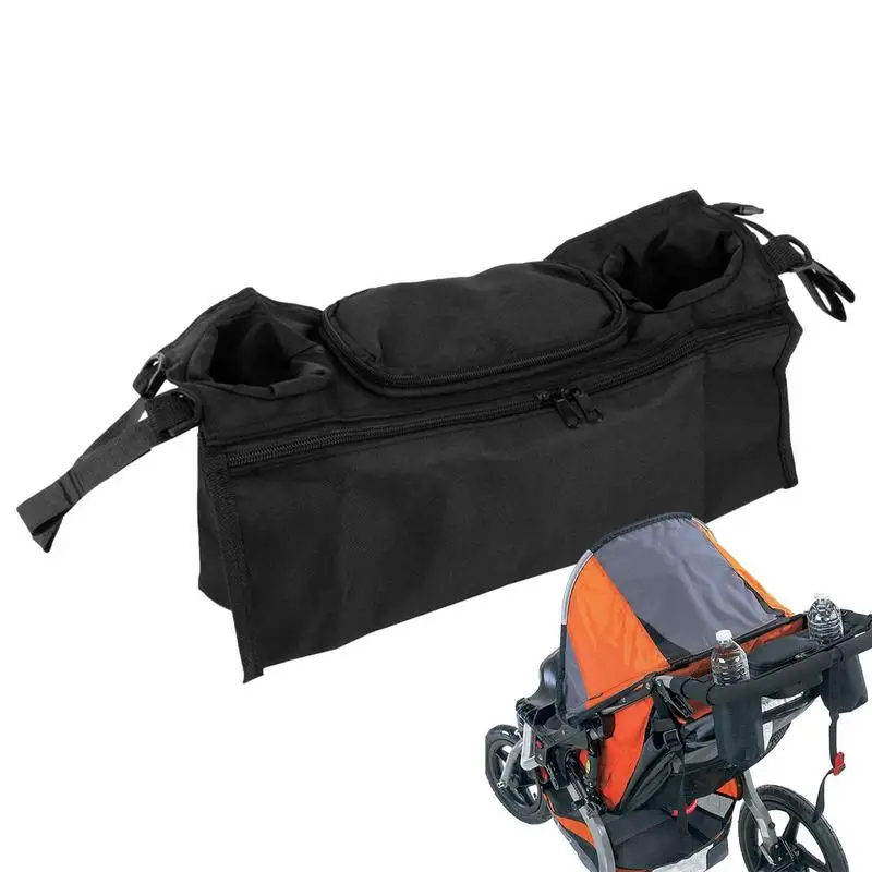 

Stroller Storage Attachment Multifunction Stroller Hanging Bags Large Capacity Multi Functions Organizer Pouch Accessories