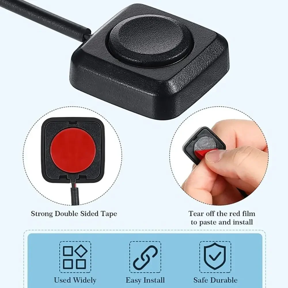 Momentary Push Button Switch 12V/24V Surface Mount for Horn, Doorbell