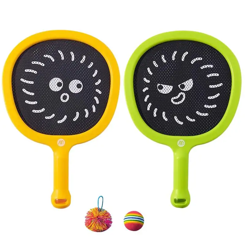 

Toddler Tennis Racket 2 Racquet Set Include 2 Ball Children Racket Toy Small Colorful Fun Light For Parents Kids Toddler