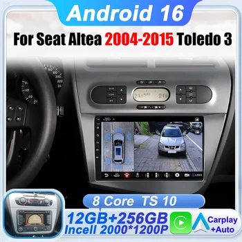 Wireless CarPlay Android Auto Radio Per Seat Altea 2004-2015 Toledo 3 Auto Multimedia GPS 2din Autoradio 5G Wifi Touch Screen BT