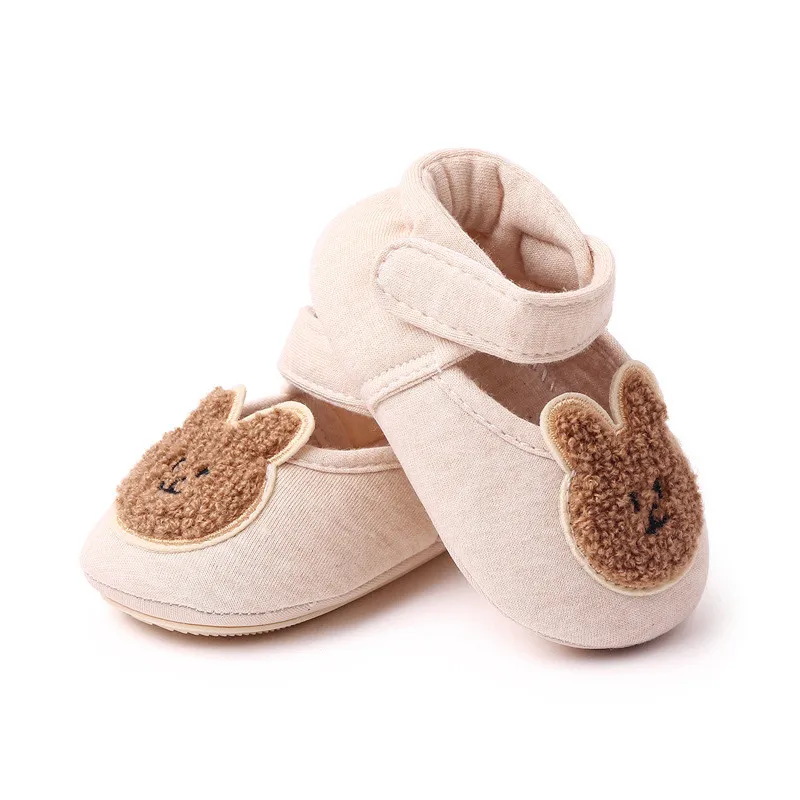Baby Shoes Soft Sole Shoes New Spring Autumn Baby Shoes Soft Sole Anti-Slip Infant Cotton First Walkers Cartoon Newborn Boys Girls Crib Shoes