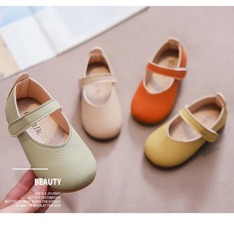 Girls Shoes Candy Color Mary Janes Shoes For Baby Girl Basic Kids Flats 2020 Autumn New Fashion Anti-Slippery Toddlers Child 0-3 child shoes girl