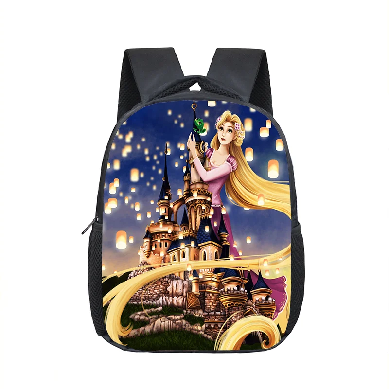 

12 inch Disney Tangled Rapunzel Princess Kindergarten Backpack Children School Bag Toddler Bag for Kids Girls Bookbags Gift