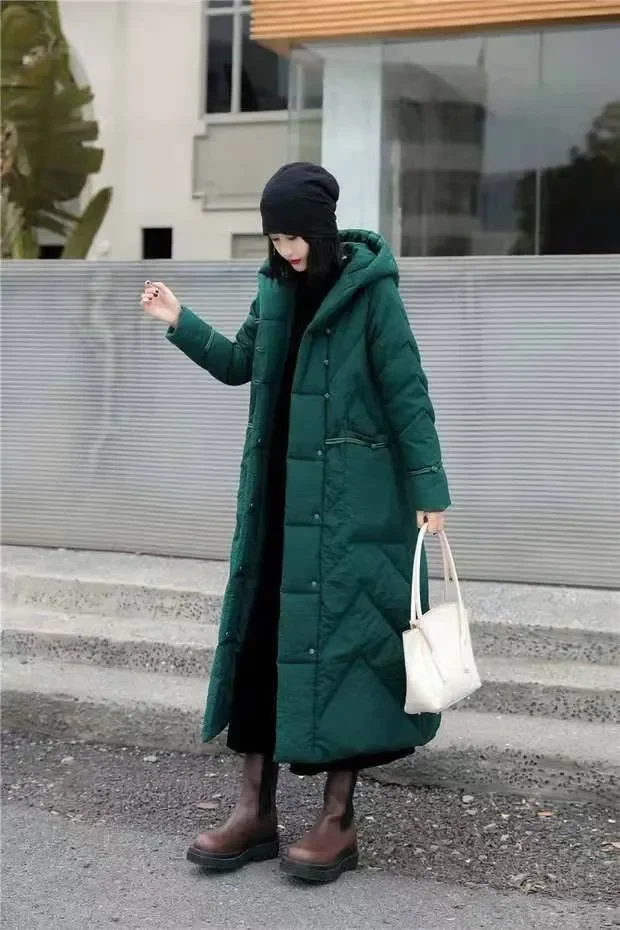 

Fashion Large Slim Down Coat Women's Medium Long Coat