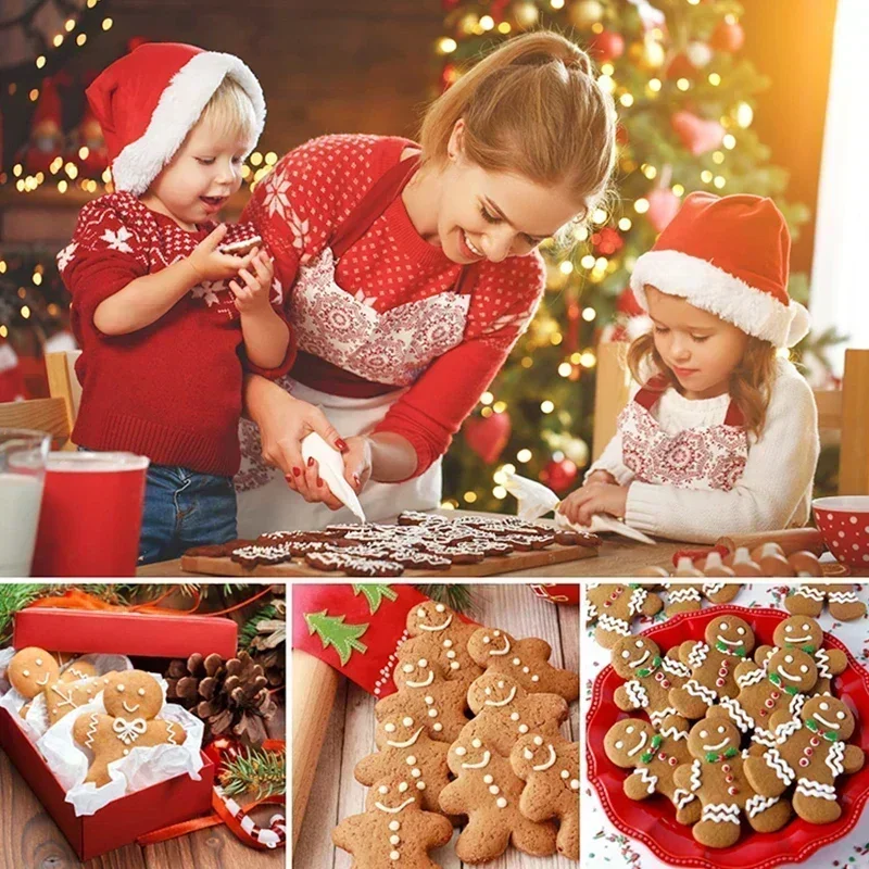 Cookie Cutter Christmas Gingerbread Xmas Tree Mold 20Pcs/set Cake Decoration Baking Biscuit Mould Stainless Steel baking mold cookie mould baking decorating tools