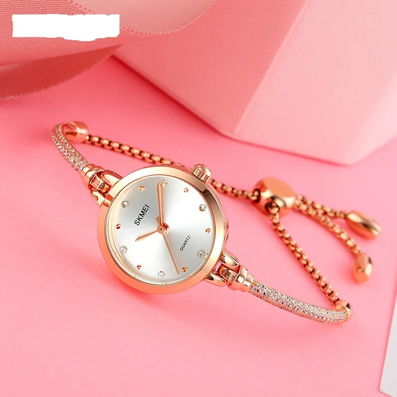 Fashion Luxury Bracelet Band Women Quartz Watch Rhinestone Stylish Waterproof Ladies Wrist Watches Girls Gift