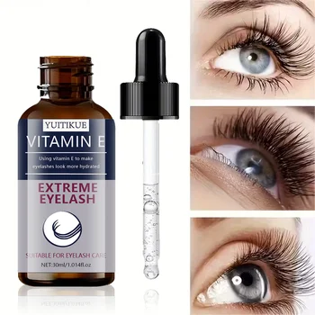 YUITIKUE Vitamin E Eyelash Care Serum - Hydrates, Smooths & Adds Gloss To Lashes, Gentle For Daily Lash Care, 30ml 1