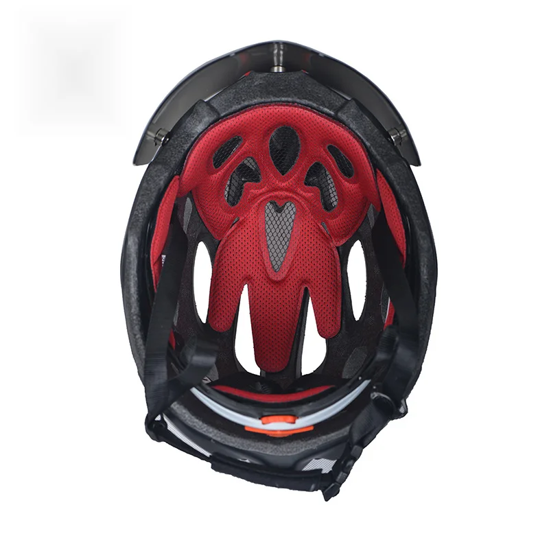 Zintegrowany magnetyczny kask rowerowy MOON z przednią szybą do roweru górskiego i szosowego_voghion.com