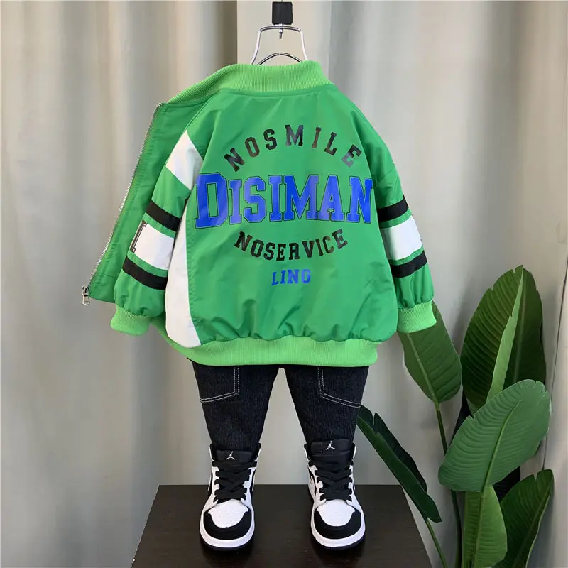 

2-10 Year Baby Winter Coats Letter Thin Warm Zipper Boys Coat Girls Coats Fashion Kids Clothes Jacket Toddler Girl Clothes