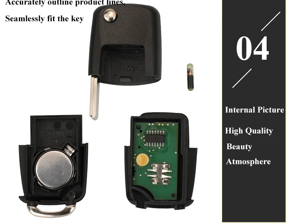 Keyforkess chiave a distanza dell'automobile per idid48 per VW PASSAT b5 b6 Skoda Fabia Octavia Fabia CADDY GOLF JETTA POLO - Sc7f4d60179e4460c8af973e6dd89023c0