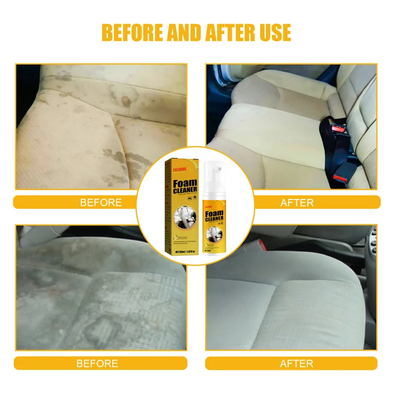 Geruiou Foam Cleaner Spray Multi-purpose Anti-aging Cleaner Tools Car Interior Home Cleaning Foam For Car Interior Leather Clean