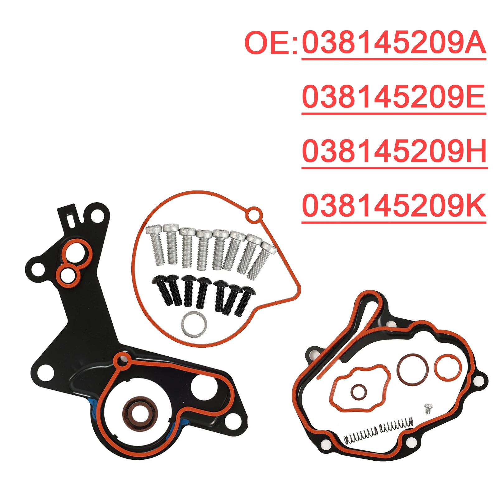 Rubber Seal Gaskets Washer Gasket Kit Engine Gasket Kit Replacement Gasket Set Vacuum Tandem Fuel Pump Gasket Seal Repair Kit 038145209A For Audi A4 A6 VW Bora Caddy Golf Passat Touran 1.9 2.0 TDI 2001-2010
