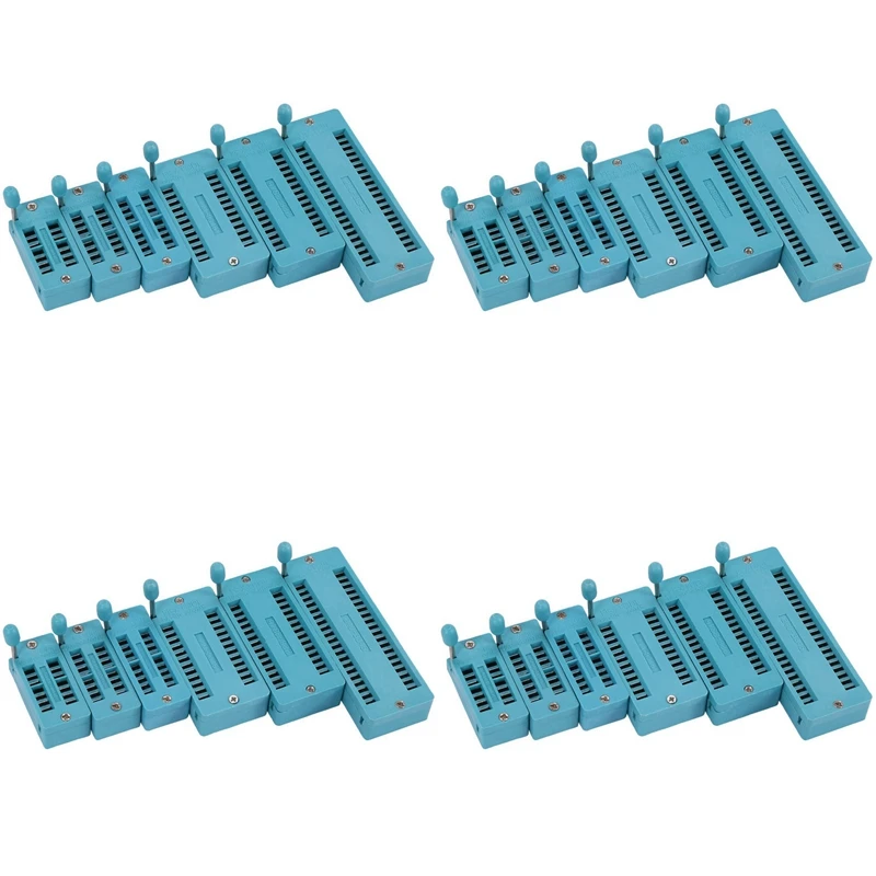 24PC Universal 14/16/18/24/28/40 Pin IC Test Universal ZIF Socket Hot Home Improvement
