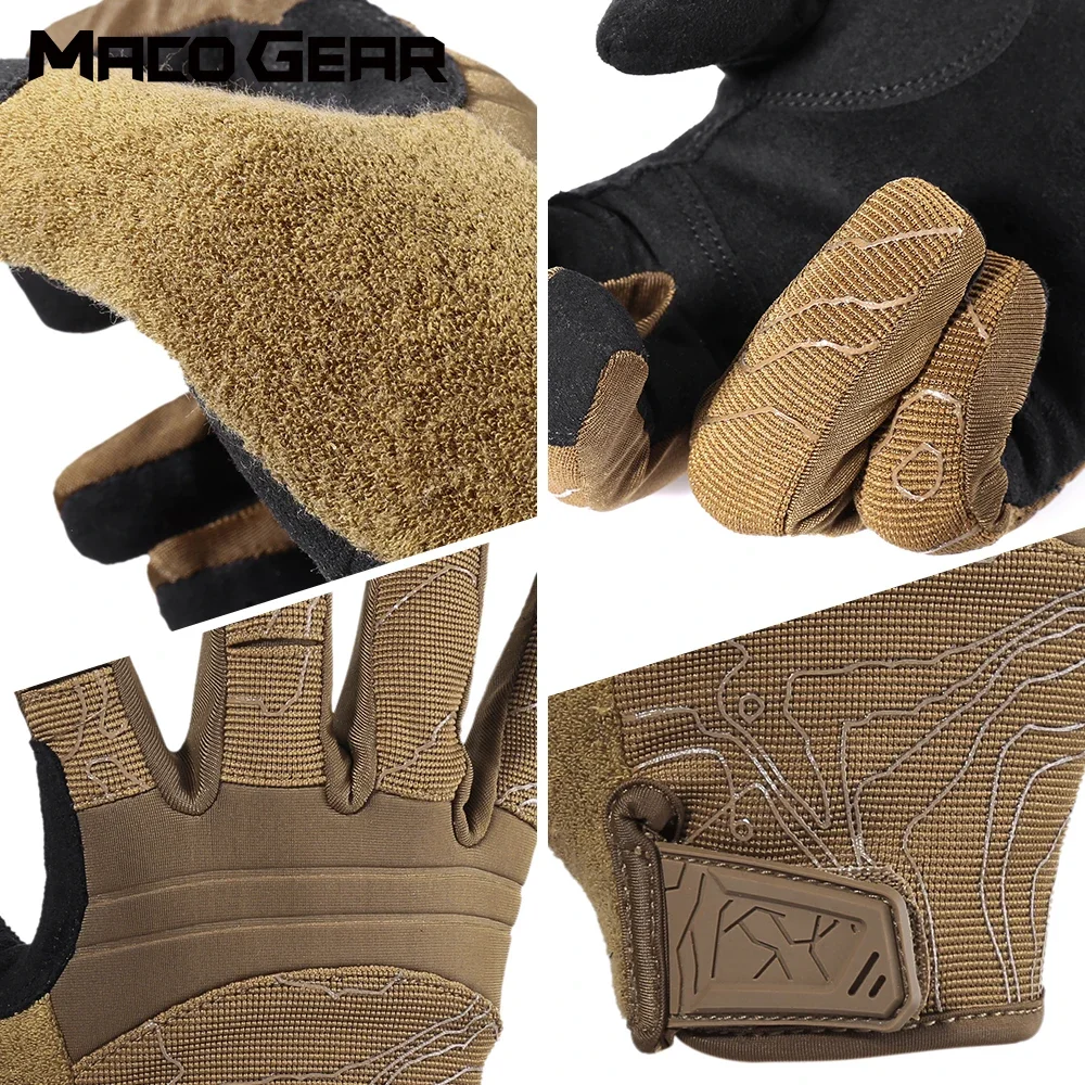 Full Finger Touch Screen Tactical Gloves Cycling Bike Climbing Trainning Ski Bicycle Sports Work Hunting Motorcycle Mittens Men 4