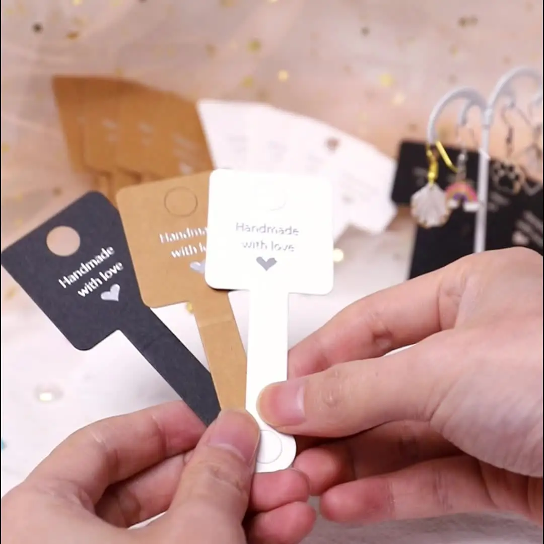 Lot de 104 cartes de présentation de bracelets pour petites entreprises, avec sacs transparents faits à la main avec amour, cartes de bijoux, étiquettes, bracelets, fournitures d'affaires pour la Lot de 104 cartes de présentation de bracelets pour petites entreprises, avec sacs transparents faits à la main avec amour, cartes de bijoux, étiquettes, bracelets, fournitures d'affaires pour la