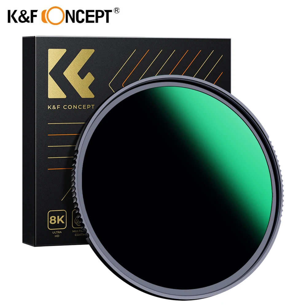 K&F Concept Nona-X ND1000 Filter 37/40.5/49/52/58/62/67/72/77/82/95/105/112mm Multi Coated HD Glass Neutral Density Lens Filter camera lens filter photography filter