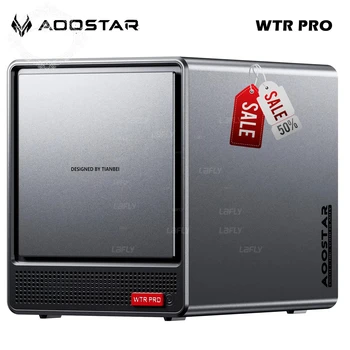 AOOSTAR WTR Pro NAS Mini PC AMD Ryzen 7 5825U DDR4 * 2 3200 MHz Supporto 2.5/3.5 "HDD * 4 M.2*2 2280 NVMe NAS Desktop Computer FAI DA TE 1