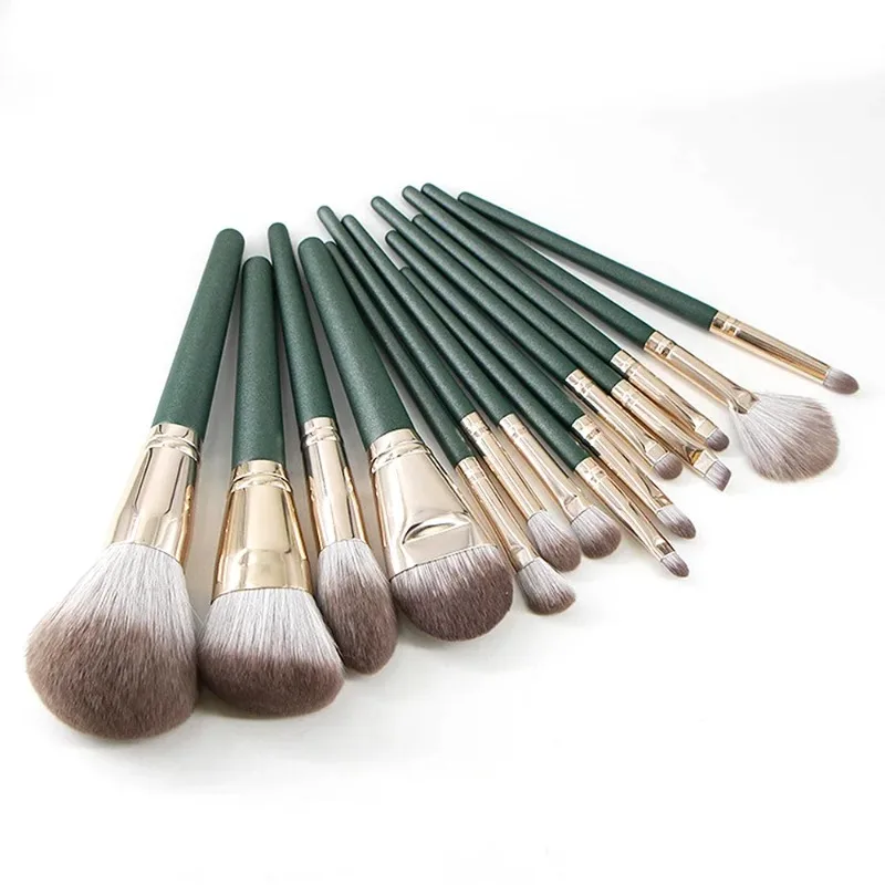 14-Piece Luxurious Fluffy Makeup Brush Set
