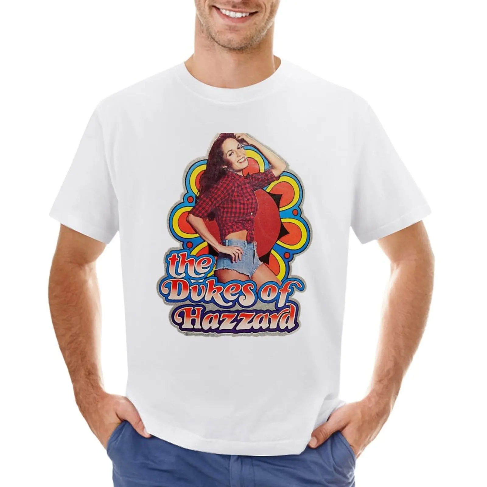 Daisy Dukes Of Hazzard T-Shirt Kawaii Clothes Moda Coreana Anime Clothes Sublime Mens Graphic T-Shirt Funny