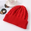 100%Pure Wool Women's Hat For Winter 2023 Warm Soft Luxury Cashmere Beanies Bonnet Twists Slouchy Street y2k Skullies For Girl 2