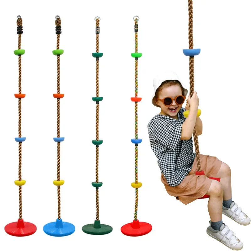 Children's Circular Swing PE Circular Hanging Rope Outdoor Indoor Circular Exercise Balance Safety Sturdy and Durable 2