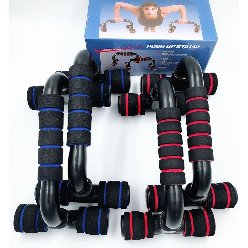 Portable Push Up Bracket with Non-Slip Foam Handles Support Bar Sports I Type Hand Handle Fitness Equipment Stands